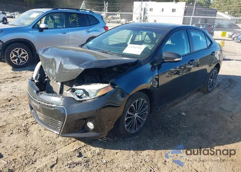 2015 Toyota Corolla S Plus из США, поврежденный, VIN 2T1BURHE9FC362540
